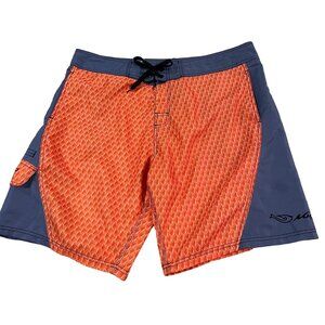 Mojo Sportswear Men's Fish Scale Boardshorts Size 40 Waist Performance Fishing